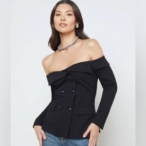 L’agence Stephan Off The Shoulder Blazer
